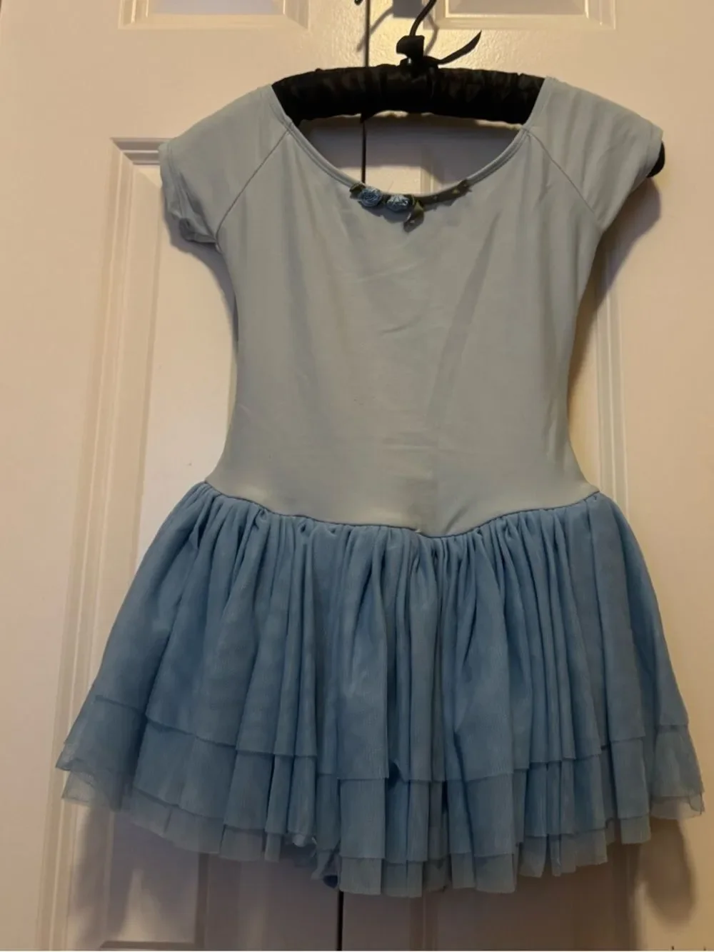 Dance Theatricals Blue Ballet Dance Costume Tulle Tutu Girls Size 4-5